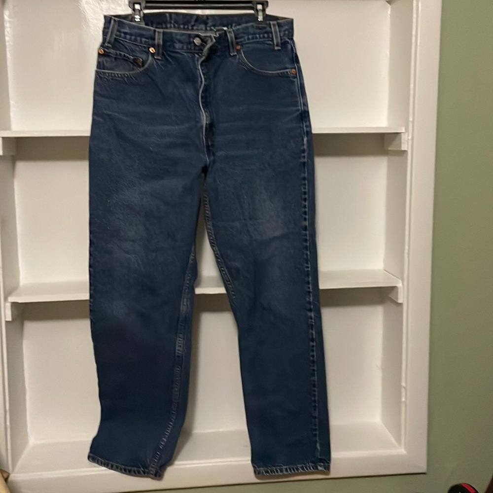 Levi’s 505 Regular Fit Straight Leg Men’s 36 x 30 Jeans Great Condition Red Tab